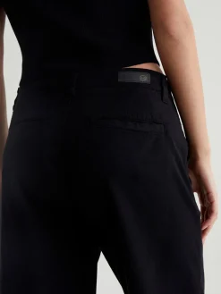 AG Jeans Caden Wide-Leg Trouser in Super Black
