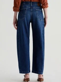 AG Jeans Hattie High Rise Barrel in Vapor Wash Dynasty