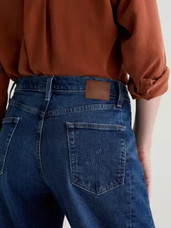 AG Jeans Hattie High Rise Barrel in Vapor Wash Dynasty