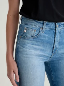 AG Jeans Saige Wide Leg Mid-Rise in 18 Years Bisou