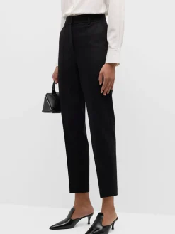 Akris Punto Elements Ferry Tapered Jersey Pants in Black