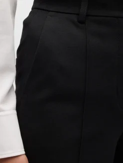 Akris Punto Elements Ferry Tapered Jersey Pants in Black