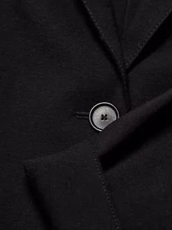 Akris Punto Elements One-Button Jersey Blazer in Black