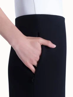 Akris Punto Jersey Stretch Skirt in Black