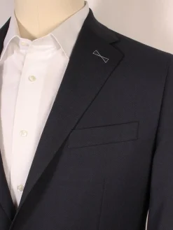 Atelier Munro Dark Blue Stretch Wool Blazer