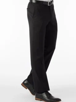 Ballin Theo Comfort 'EZE' Modern Flat Front Pant in Black