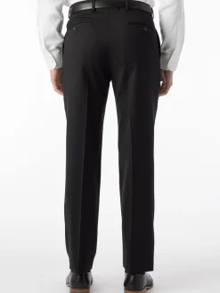 Ballin Theo Comfort 'EZE' Modern Flat Front Pant in Black