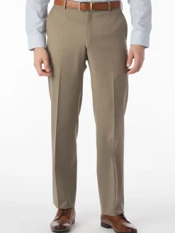 Ballin Theo Comfort 'EZE' Modern Flat Front Pant in British Tan