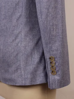 Circolo 1901 1-Button Slim Herringbone Jacket in Dark Sky