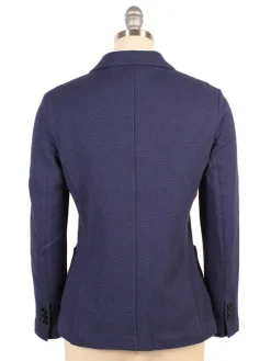 Circolo 1901 Honeycomb Short Jacket in Navy