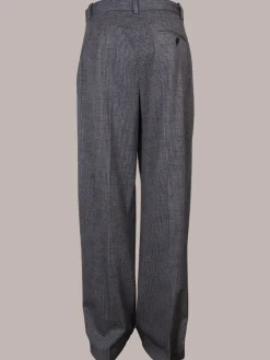 Circolo 1901 Mini Houndstooth Trouser in Blue