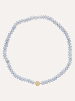 Clara Williams Chalcedony Rondelle Mini Necklace