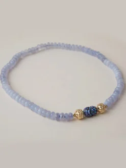 Clara Williams Chalcedony Rondelle Mini Necklace