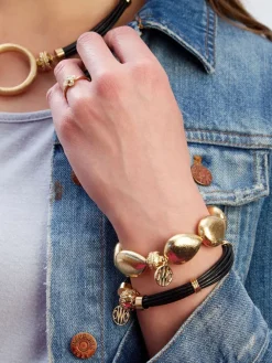 Clara Williams Gold Rush Large Teardrop Stretch Bracelet
