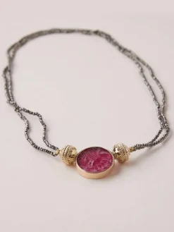 Clara Williams Michel 2mm Coated Pyrite Double-Strand Mini Necklace