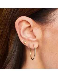 EF Collection Mini Hummingbird Stud Earring in White Gold