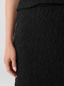 Eileen Fisher Bubble Jacquard Pencil Skirt in Black