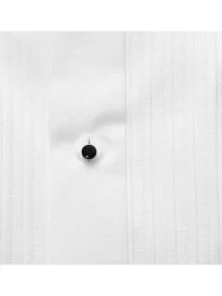 Eton Contemporary Fit Plissé Black Tie Dress Shirt