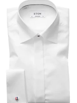 Eton Contemporary Fit White Twill Evening Shirt