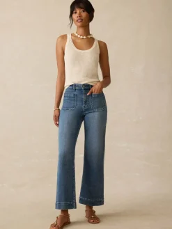 Faherty Brand Stretch Terry 5-Pocket Ankle Pant in Riverton