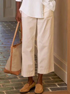 Frank & Eileen Westport Italian Wide-Leg Chino in Khaki
