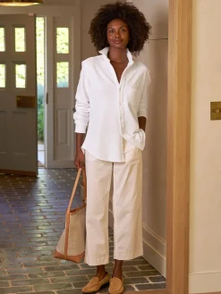 Frank & Eileen Westport Italian Wide-Leg Chino in Khaki