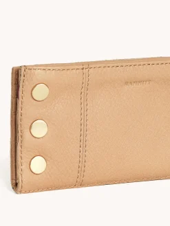 Hammitt Los Angeles 110 North Wallet in Toast Tan/Brushed Gold