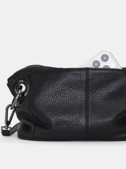 Hammitt Los Angeles Daniel Crossbody Clutch Small in Black/Gunmetal