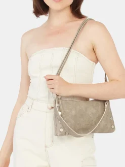 Hammitt Los Angeles Kyle Shoulder Bag in Pewter/Brushed Silver