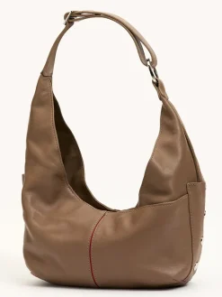 Hammitt Los Angeles Tom Zip Medium in Dune/Silver