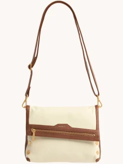 Hammitt Los Angeles VIP Medium Clutch in Courtyard Cream/Brushed Gold