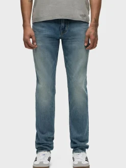 Hudson Blake Slim Straight Jeans in Blue Cove