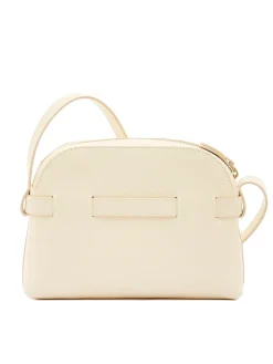 Il Bisonte Elisa Crossbody in White Cowhide Leather