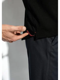 Isaia Evening Polo in Black