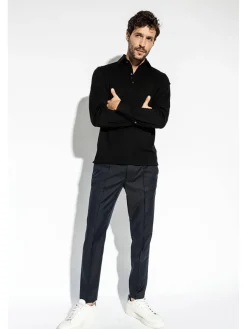 Isaia Evening Polo in Black