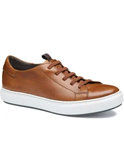 J & M Collection Anson Lace-to-Toe in Brown Hand-Stained Calfskin