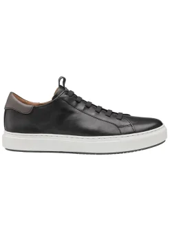 J & M Collection Anson Lace-to-Toe in Black Sheepskin
