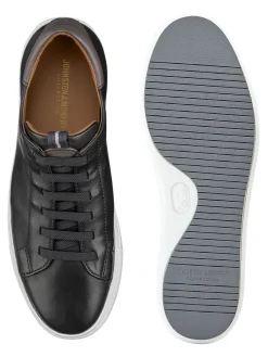 J & M Collection Anson Lace-to-Toe in Black Sheepskin