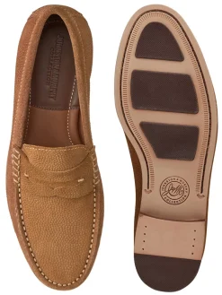 J & M Collection Baldwin Penny in Snuff English Suede