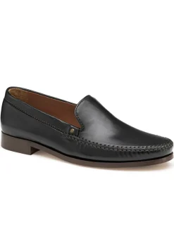 J & M Collection Baldwin Whipstitch Venetian in Black Sheepskin