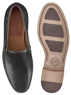 J & M Collection Baldwin Whipstitch Venetian in Black Sheepskin