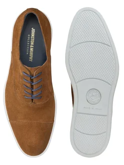 J & M Collection Bolivar Cap Toe in Snuff Italian Suede