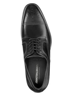 J & M Collection Ellsworth Cap Toe in Black Italian Calfskin