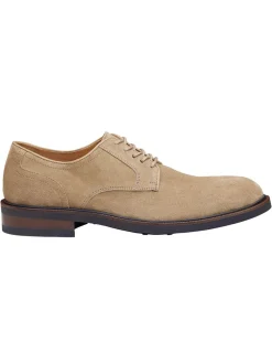 J & M Collection Hartley Plain Toe in Taupe Italian Suede
