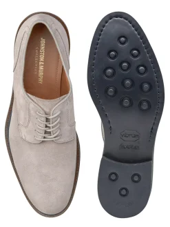 J & M Collection Hartley Plain Toe in Grey Italian Suede