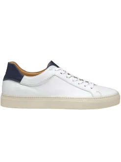 J & M Collection Jared Lace-To-Toe in White Italian Calfskin