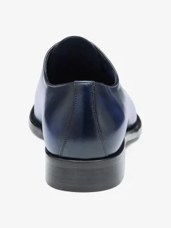 J & M Collection Larson Plain Toe in Navy Italian Calfskin