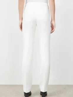Lafayette 148 New York Finesse Crepe Barrow Pant in Cloud