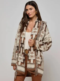 L'Agence Jair Cardigan in Natural Multi