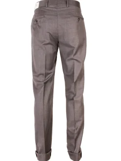 Larrimor's Collection Reda Super 130s Wool Trousers in Medium Grey